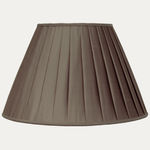 Douppion Brazil Nut Silk Box Pleated Lampshade