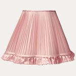 Douppion Blush Silk Scallop Lampshade