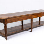 Large 19th Century French Walnut Drapers Table