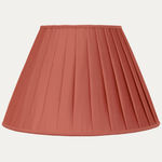 Shot Pink Taffetas Silk Box Pleated Lampshade