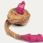 Vintage Rajasthan Leheriya Turban with Handmade Dyed Colours