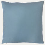 Unique Suzani Cushion with Silk Hand Embroidered Ottoman Motifs on Blue Silk & Cotton Base Cloth