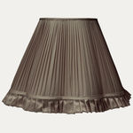Douppion Brazil Nut Silk Scallop Lampshade