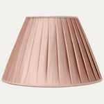 Douppion Flesh Silk Box Pleated Lampshade