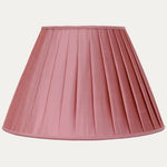 Douppion Strawberry Silk Box Pleated Lampshade