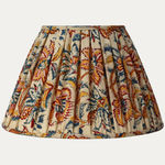 Vintage Hand Block Printed Fabric Lampshade