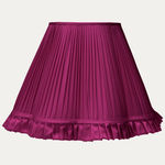 Douppion Fuschia Silk Scallop Lampshade