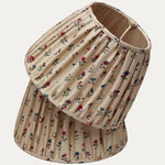 Bennison Daisy on Beige Silk Handsewn Lampshade