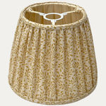 Chelsea Textiles Leaf Vine in Faded Yellow Lampshade for Reading Light