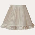 Vanilla Faille Silk Scallop Lampshade
