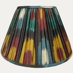Handwoven Multicoloured Silk Ikat Lampshade