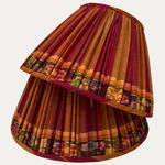 Vintage Patola Ikat Sari Empire Lampshade