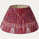 Vintage Kashmiri Shawl Handsewn Lampshade with Silk Lining