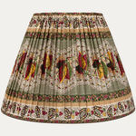 Decors Barbares Casse-noisette Green Tall Empire Lampshade with US Finial Fitting