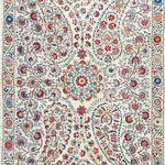 Beautiful Vintage Nurata Hand-embroidered Silk Suzani