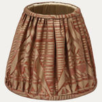 Fortuny Mayan Fawn & Silvery Gold Hand-Sewn Lampshade