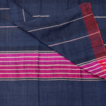 Vintage Turkish Blue/Purple Striped Silk Shawl