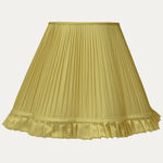 Chartreuse Faille Hamilton Silk Scallop Lampshade