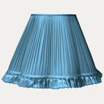 Douppion Atlantic Silk Scallop Lampshade