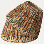 Vintage Hand Block Printed Fabric Lampshade