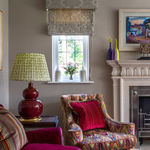 Lovely Sibyl Colefax & John Fowler Leaf Stripe Lampshade