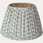 Colefax & Fowler Leaf Stripe Old Blue Handsewn Gathered Lampshade