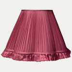 Douppion Lipstick Silk Scallop Lampshade