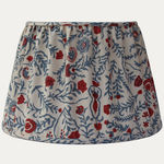 Bennison Cinnabar Faded on Oyster Lampshade