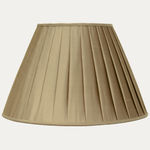 Douppion Light Bronze Silk Box Pleated Lampshade