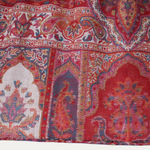 Vintage Kashmiri Shawl Handsewn Lampshade with Silk Lining
