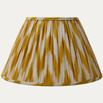 Ochre Chevron Ikat Lampshade with Silk Lining