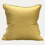 Fortuny Tapa Yellow & White Decorative Cushion handmade by Floren