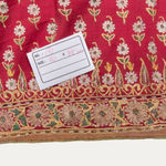 Antique Red/Pink IndoPak Embroidered Textile