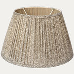 Soane Coral in Chestnut Handsewn Gathered Lampshade