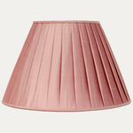 Douppion Salmon Silk Box Pleated Lampshade