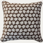 Schumacher Olive Brown Decorative Cushion
