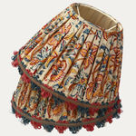 Vintage Hand Block Printed Fabric Lampshade