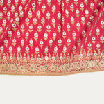Antique Red/Pink IndoPak Embroidered Textile