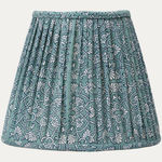 Aleta Paola Blue Handsewn Candle Clip Lampshade