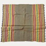 Ottoman Striped Silk Shawl with Tassels