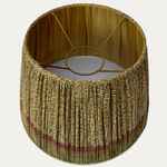 Vintage Sari Lampshade Hand Block Print 100% Pure Handloom Silk