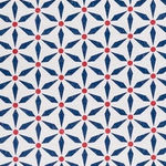 Great Morroco Blue Red On Oyster