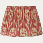 Nicholas Herbert Margallan Linen Ikat French Drum Lampshade with Dry Silk Lining