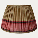 One-off Vintage Sari Lampshade 100% Wool Silk Lining