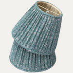 Aleta Paola Blue Handsewn Candle Clip Lampshade