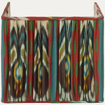 Robert Kime Peacock Blue Ikat Half Shield Wall Light Lampshade