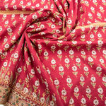 Antique Red/Pink IndoPak Embroidered Textile