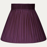 Douppion Plum Silk Collar Top Lampshade