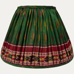 Vintage Pochampally Silk Ikat Sari Lampshade