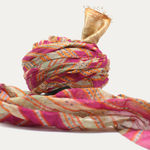 Vintage Rajasthan Leheriya Turban with Handmade Dyed Colours